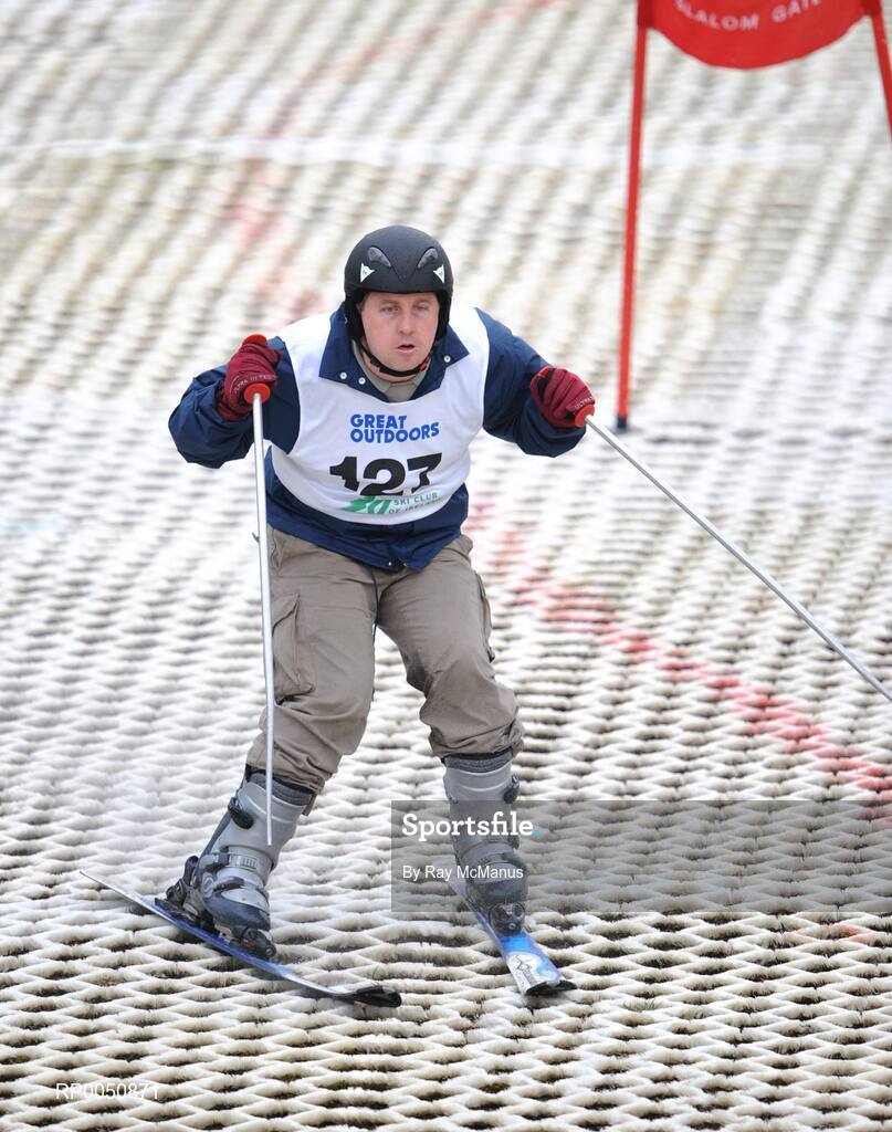 26 April 2008; David Doyle, from Bray, Co. Wicklow, competing during the 2008 Special Olympics All-Ireland Winter Games. These games are the qualifiers for the 2009 Special Olympics World Winter Games, which takes place in Idaho, USA, from the 6th - 13th February. Ski Club of Ireland, Kilternan, Co. Dublin. Picture credit: Ray McManus / SPORTSFILE