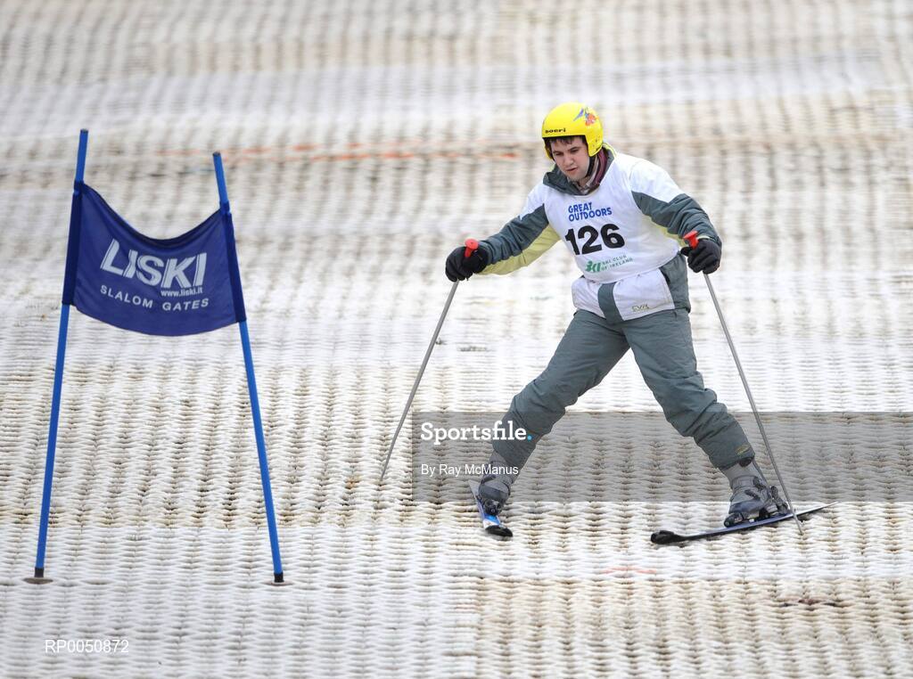 26 April 2008; Andrew Webb, from Dungannon, Co. Tyrone, competing during the 2008 Special Olympics All-Ireland Winter Games. These games are the qualifiers for the 2009 Special Olympics World Winter Games, which takes place in Idaho, USA, from the 6th - 13th February. Ski Club of Ireland, Kilternan, Co. Dublin. Picture credit: Ray McManus / SPORTSFILE