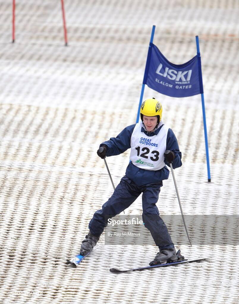 26 April 2008; Sean Lang, from Bray, Co. Wicklow, competing during the 2008 Special Olympics All-Ireland Winter Games. These games are the qualifiers for the 2009 Special Olympics World Winter Games, which takes place in Idaho, USA, from the 6th - 13th February. Ski Club of Ireland, Kilternan, Co. Dublin. Picture credit: Ray McManus / SPORTSFILE