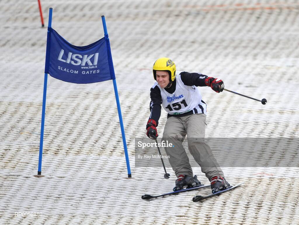 26 April 2008; Warren Tate, from Stillorgan, Co. Dublin, competing during the 2008 Special Olympics All-Ireland Winter Games. These games are the qualifiers for the 2009 Special Olympics World Winter Games, which takes place in Idaho, USA, from the 6th - 13th February. Ski Club of Ireland, Kilternan, Co. Dublin. Picture credit: Ray McManus / SPORTSFILE
