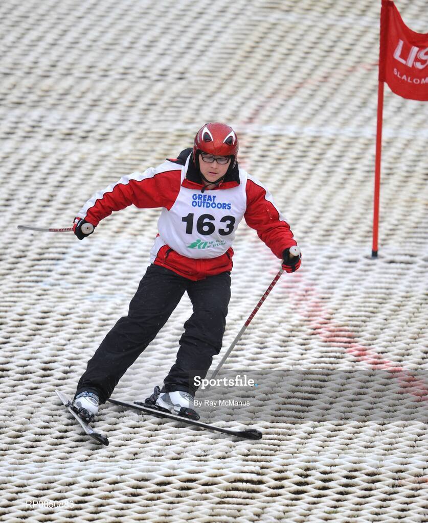 26 April 2008; Siobhan Stephens, from Brantwood, Co. Antrim, competing during the 2008 Special Olympics All-Ireland Winter Games. These games are the qualifiers for the 2009 Special Olympics World Winter Games, which takes place in Idaho, USA, from the 6th - 13th February. Ski Club of Ireland, Kilternan, Co. Dublin. Picture credit: Ray McManus / SPORTSFILE