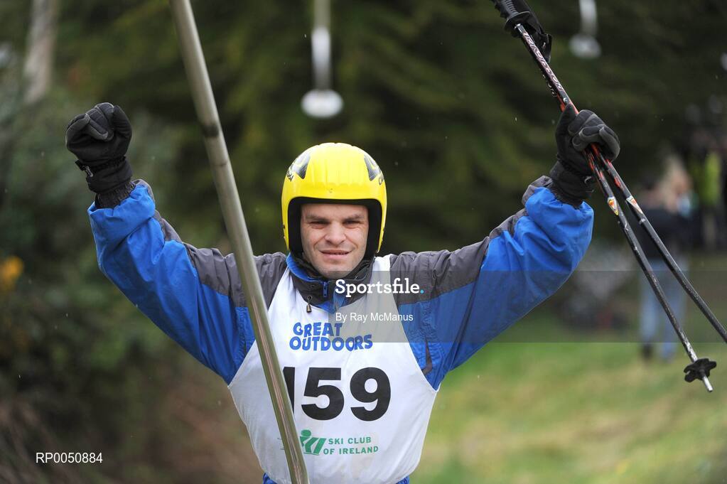 26 April 2008; Cormac Maguire, from Balinteer, Co. Dublin, who was competing in the 2008 Special Olympics All-Ireland Winter Games. These games are the qualifiers for the 2009 Special Olympics World Winter Games, which takes place in Idaho, USA, from the 6th - 13th February. Ski Club of Ireland, Kilternan, Co. Dublin. Picture credit: Ray McManus / SPORTSFILE