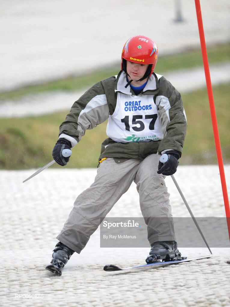 26 April 2008; Cyril Walker, from Markethill, Co. Armagh, competing during the 2008 Special Olympics All-Ireland Winter Games. These games are the qualifiers for the 2009 Special Olympics World Winter Games, which takes place in Idaho, USA, from the 6th - 13th February. Ski Club of Ireland, Kilternan, Co. Dublin. Picture credit: Ray McManus / SPORTSFILE