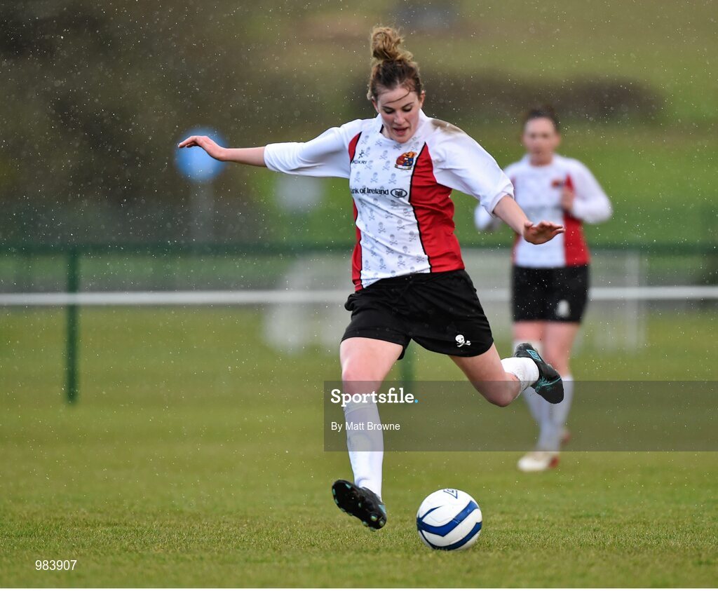11 April 2015; Laura Lynch, UCC. WSCAI Intervarsities Cup Final, UCD v UCC, Waterford IT, Waterford. Picture credit: Matt Browne / SPORTSFILE