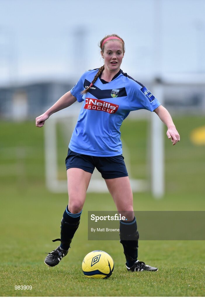 11 April 2015; Emily Cahill, UCD. WSCAI Intervarsities Cup Final, UCD v UCC, Waterford IT, Waterford. Picture credit: Matt Browne / SPORTSFILE