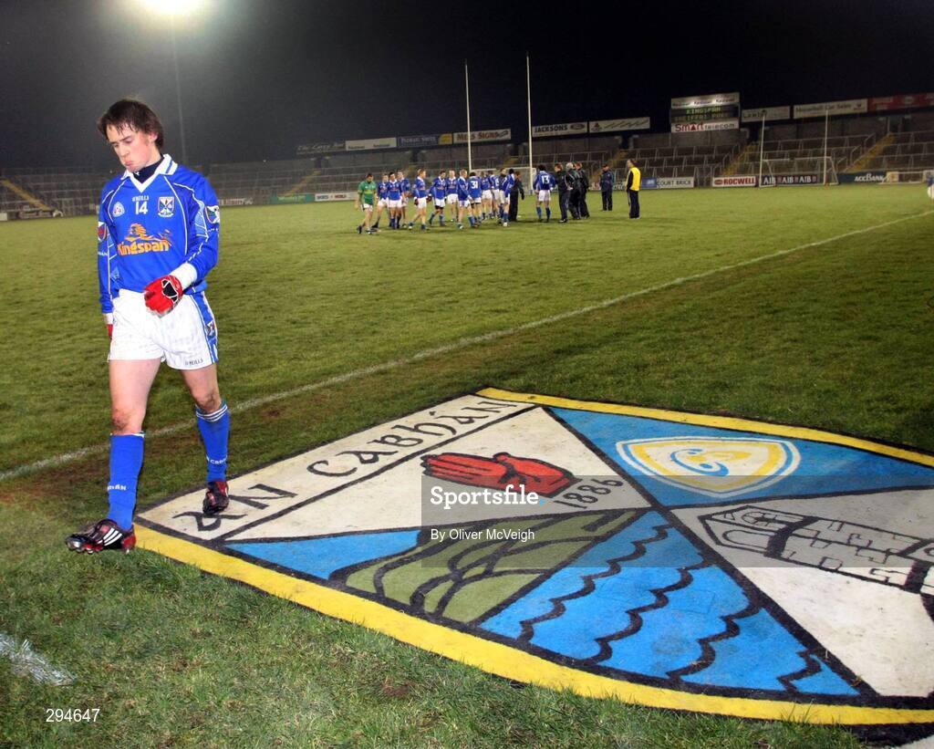 16 February 2008; Cavan's Sean Johnston leaves the field in dejected mood. Allianz National Football League, Division 2, Round 2, Cavan v Monaghan, Kingspan Breffni Park, Cavan. Picture credit; Oliver McVeigh / SPORTSFILE
