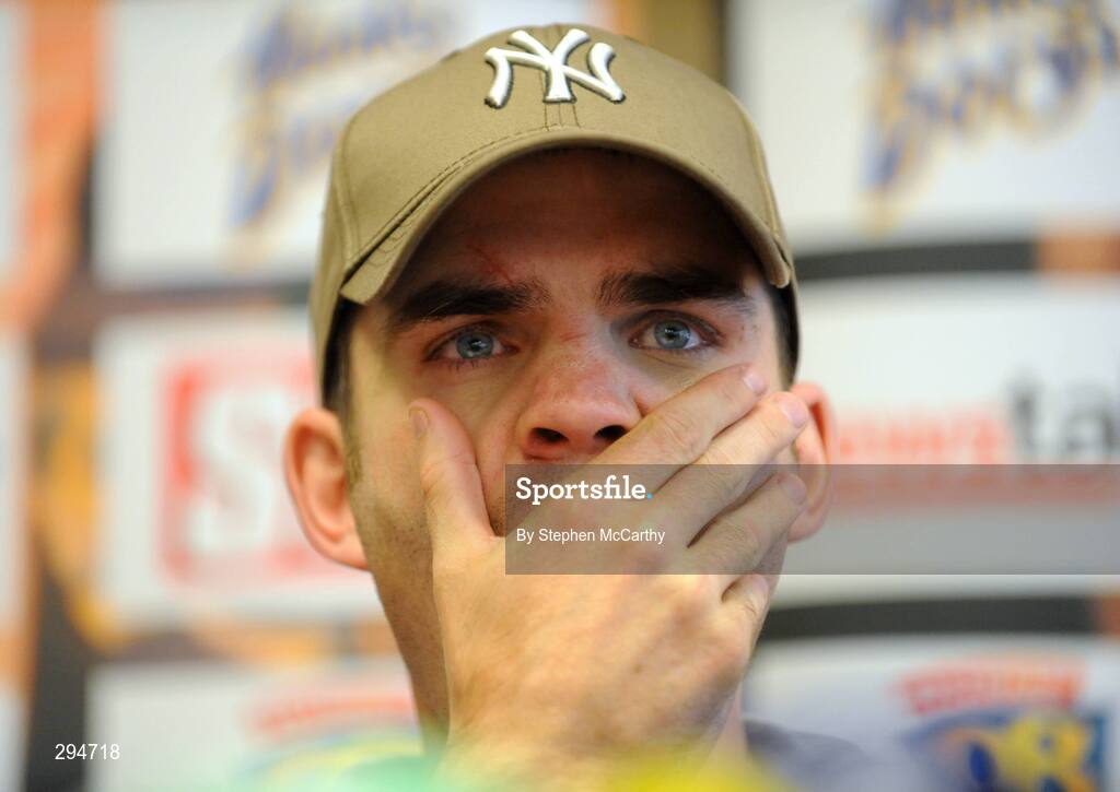 7 May 2008; Bernard Dunne during a press conference to announce the next Hunky Dorys Fight Night at the National Stadium on July 12. Brian Peters Promotions press conference, O'Connell Suite, Burlington Hotel, Dublin. Picture credit; Stephen McCarthy / SPORTSFILE