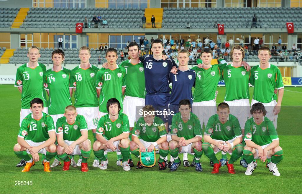 10 May 2008; The Republic of Ireland squad. UEFA European Under-17 Championship Group B, Republic of Ireland v Spain, Mardan Sport Complex, Antalya, Turkey. Picture credit: Pat Murphy / SPORTSFILE