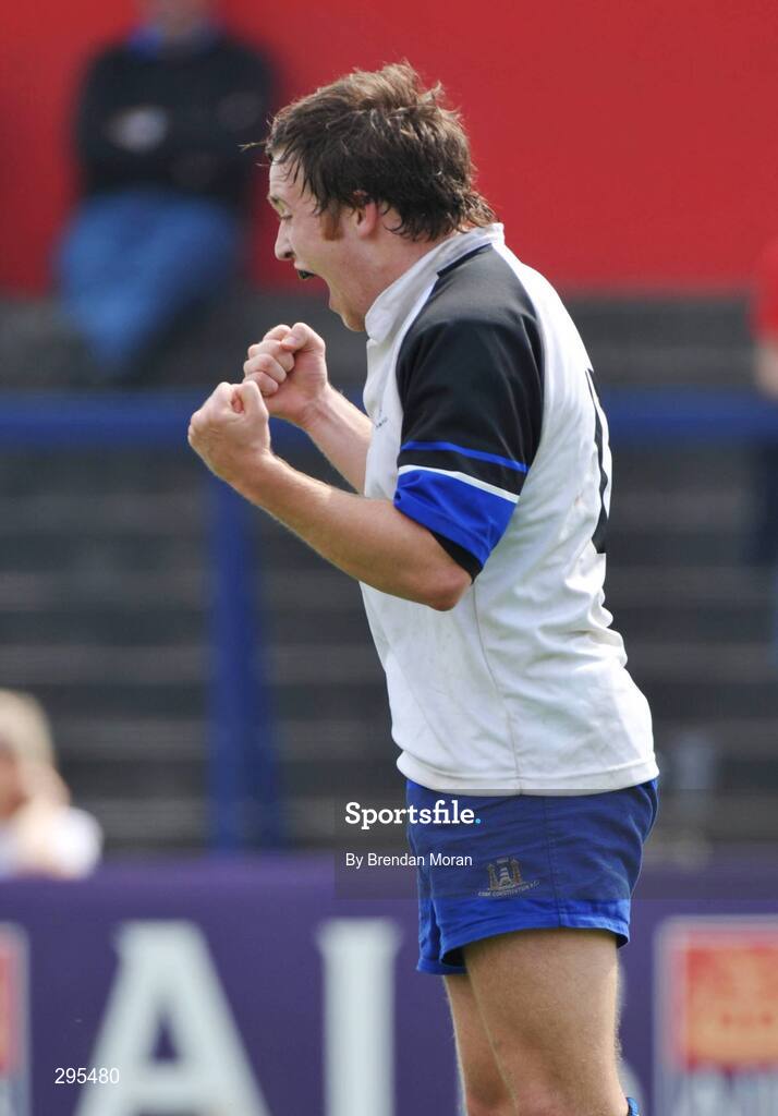 11 May 2008; Evan Ryan, Cork Con, celebrates at the final whistle. AIB All-Ireland League Division 1 Final, Cork Constitution v Garryowen, Musgrave Park, Cork. Picture credit: Brendan Moran / SPORTSFILE