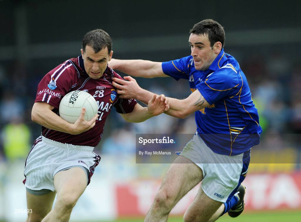11 May 2008; Dessie Dolan, Westmeath, in action against Diarmuid Masterson, Longford. GAA Football Leinster Senior Championship, Longford v Westmeath, Pearse Park, Longford. Picture credit: Ray McManus / SPORTSFILE