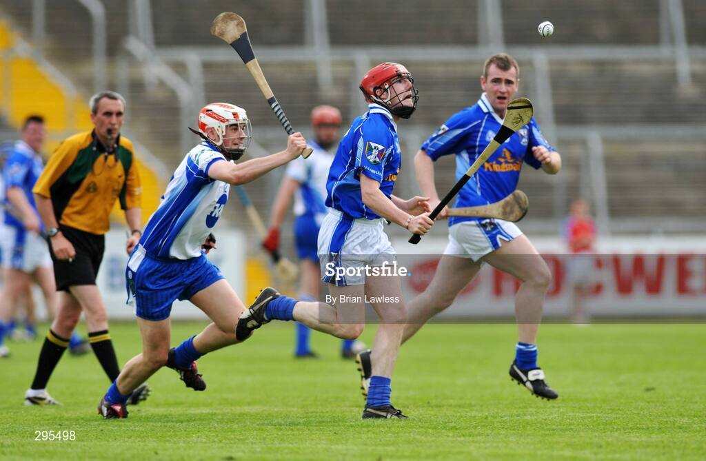 11 May 2008; Kevin Downes, Cavan, in action against Eanna MacSuibhne, Monaghan. GAA Hurling Ulster Senior Championship, Cavan v Monaghan, Kingspan Breffni Park, Cavan. Picture credit: Brian Lawless / SPORTSFILE