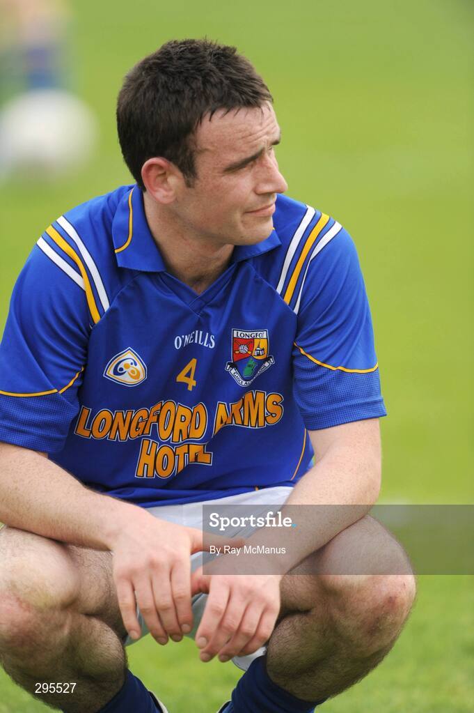 11 May 2008; Longford corner-back Diarmuid Masterson at the end of the game. GAA Football Leinster Senior Championship, Longford v Westmeath, Pearse Park, Longford. Picture credit: Ray McManus / SPORTSFILE