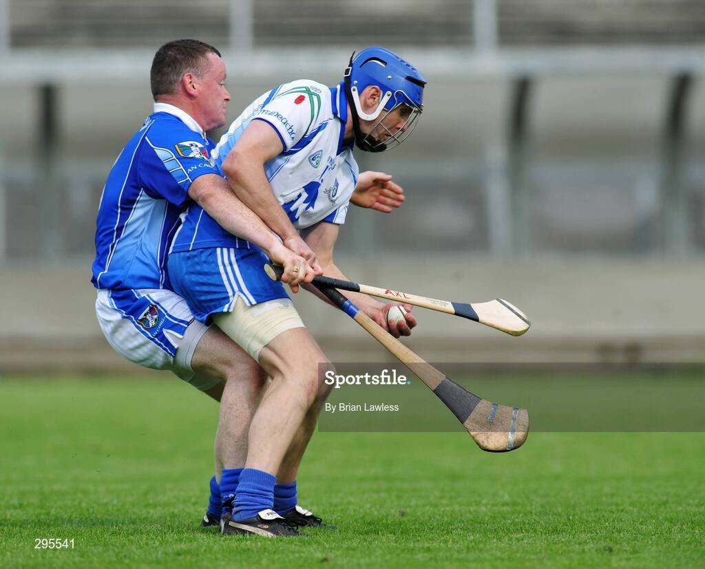 11 May 2008; Michael Greaney, Monaghan, in action against Daithi Neary, Cavan. GAA Hurling Ulster Senior Championship, Cavan v Monaghan, Kingspan Breffni Park, Cavan. Picture credit: Brian Lawless / SPORTSFILE