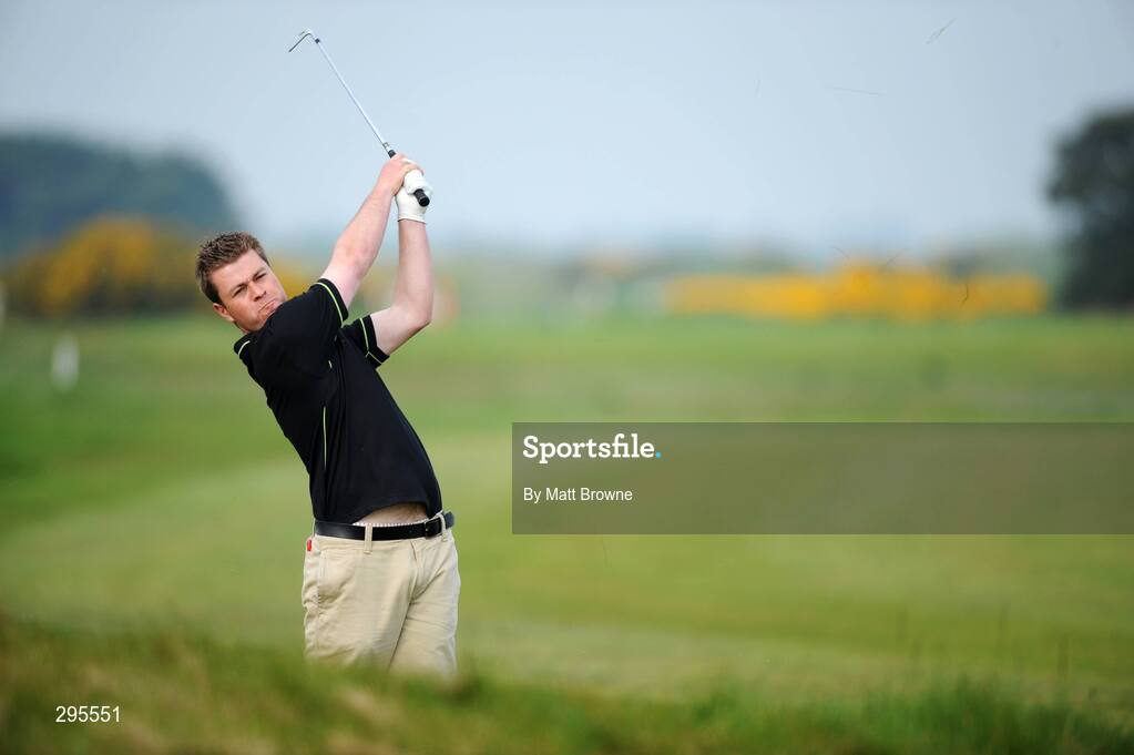 11 May 2008; Connor Doran, Banbridge Golf Club, playes from the rough onto the 13th green during the Irish Amateur Open Golf Championship. Irish Amateur Open Golf Championship, Royal Dublin Golf Course, Portmarnock, Co. Dublin. Picture credit: Matt Browne / SPORTSFILE