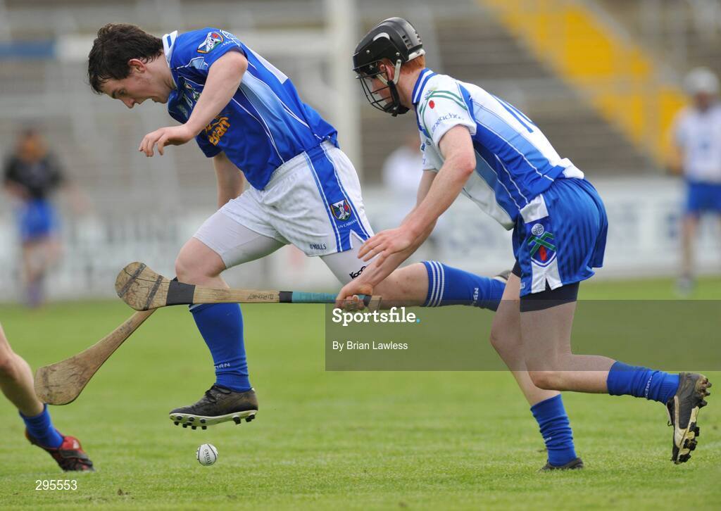 11 May 2008; Eugene Hill, Cavan, in action against Stephen Lambe, Monaghan. GAA Hurling Ulster Senior Championship, Cavan v Monaghan, Kingspan Breffni Park, Cavan. Picture credit: Brian Lawless / SPORTSFILE