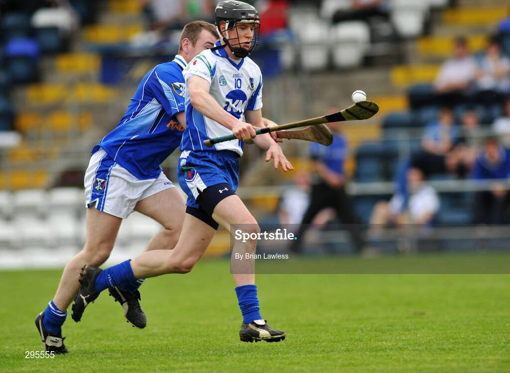 11 May 2008; Stephen Lambe, Monaghan, in action against Mick O'Gorman, Cavan. GAA Hurling Ulster Senior Championship, Cavan v Monaghan, Kingspan Breffni Park, Cavan. Picture credit: Brian Lawless / SPORTSFILE