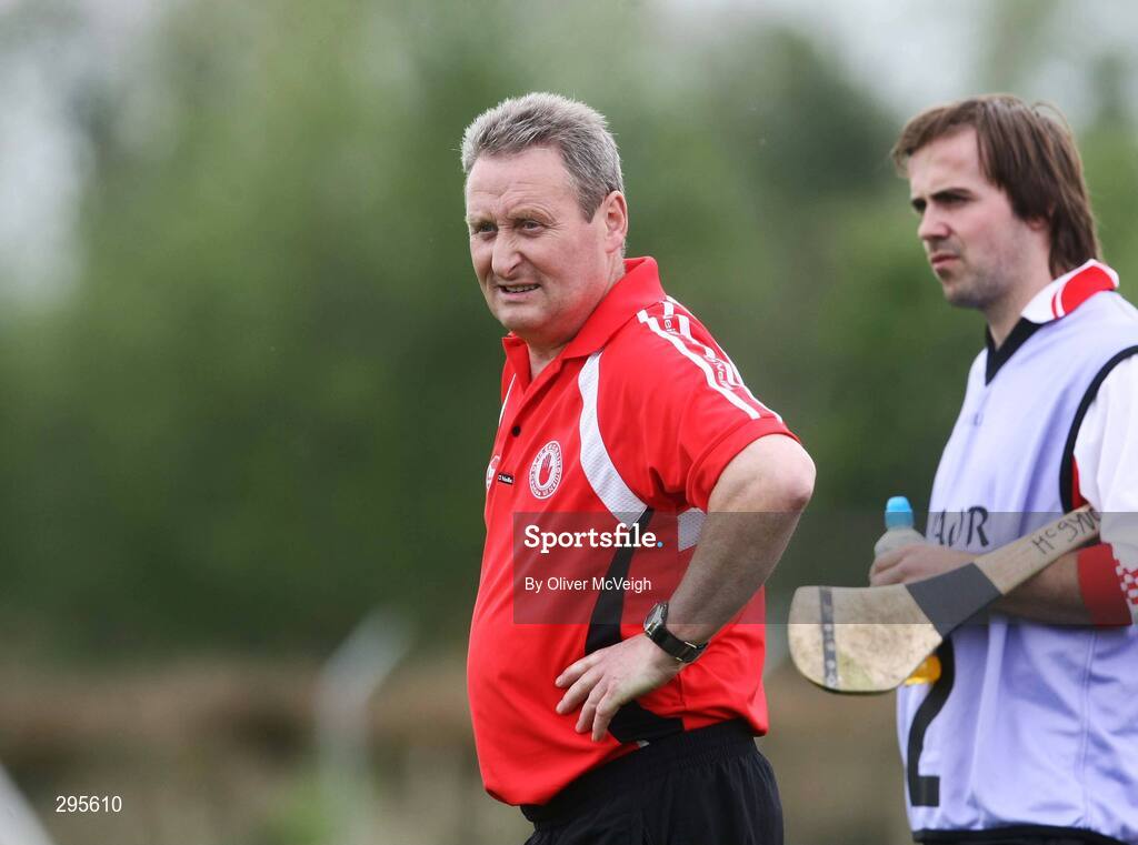 11 May 2008; Tyrone manager, Kevin McNaughton, on the sideline. GAA Hurling Ulster Senior Championship, Fermanagh v Tyrone, Emmett Park, Lisnaskea, Co. Fermanagh. Picture credit: Oliver McVeigh / SPORTSFILE