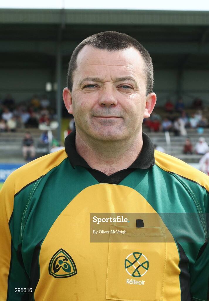 11 May 2008; Referee, Brendan Sweeney, Cavan. GAA Hurling Ulster Senior Championship, Fermanagh v Tyrone, Emmett Park, Lisnaskea, Co. Fermanagh. Picture credit: Oliver McVeigh / SPORTSFILE