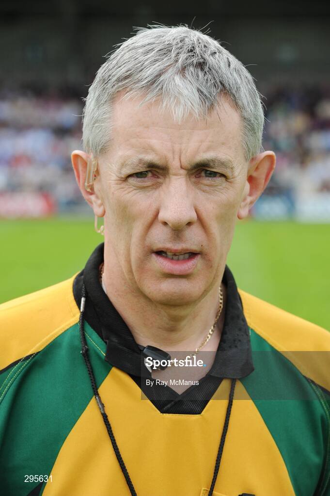 11 May 2008; Referee Michael Hughes, Tyrone. GAA Football Leinster Senior Championship, Longford v Westmeath, Pearse Park, Longford. Picture credit: Ray McManus / SPORTSFILE