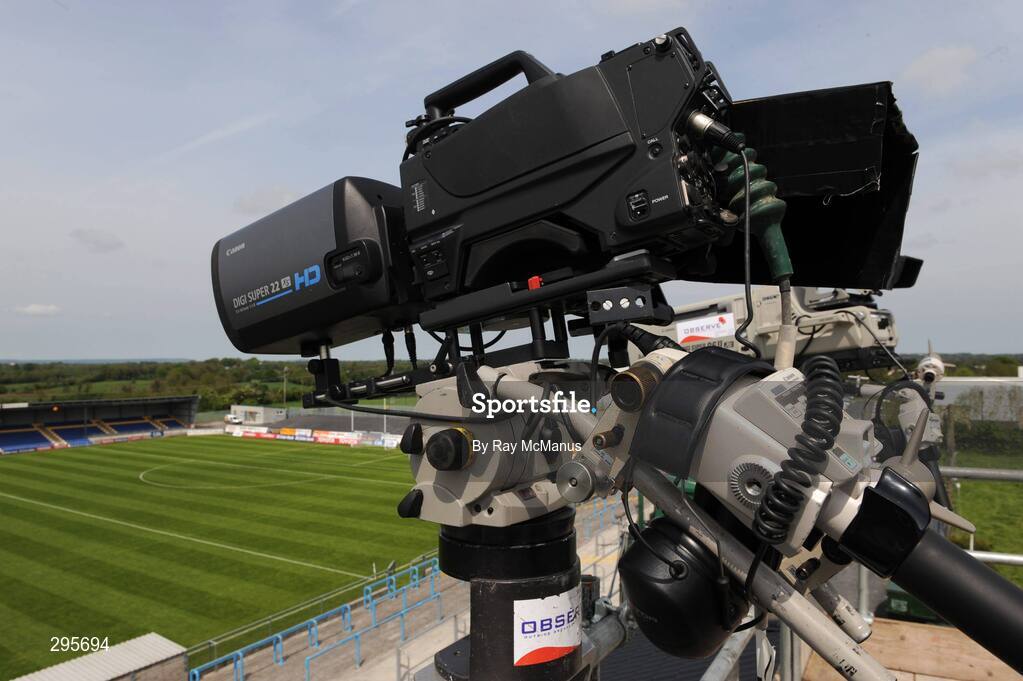 11 May 2008; An Observe televison camera at the ready to record the match for RTE's 'The Sunday Game'. GAA Leinster Senior Football Championship, Longford v Westmeath, Pearse Park, Longford. Picture credit: Ray McManus / SPORTSFILE