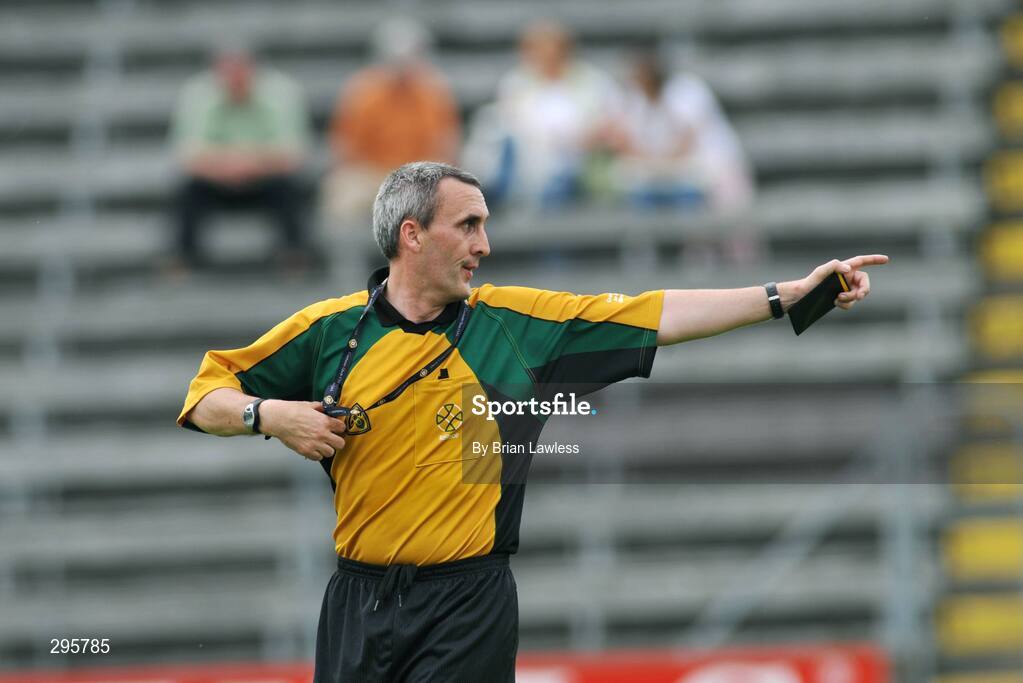 11 May 2008; Referee Declan Magee. GAA Hurling Ulster Senior Championship, Cavan v Monaghan, Kingspan Breffni Park, Cavan. Picture credit: Brian Lawless / SPORTSFILE