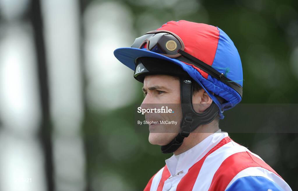 11 May 2008; Jockey Pat Smullen after winning the Carrickmines Maiden race on Theocritus. Derrinstown Stud Derby Trial Stakes Day, Leopardstown, Co. Dublin. Picture credit: Stephen McCarthy / SPORTSFILE