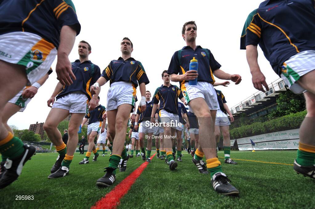 11 May 2008;  Leitrim players walk back into their dressing room after their warm up. GAA Football Connacht Senior Championship, New York v Leitrim, Gaelic Park, Bronx, New York. Picture credit: David Maher / SPORTSFILE