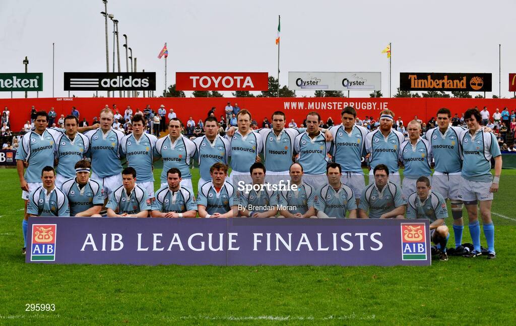 11 May 2008; The Garryowen squad. AIB All-Ireland League Division 1 Final, Cork Constitution v Garryowen, Musgrave Park, Cork. Picture credit: Brendan Moran / SPORTSFILE