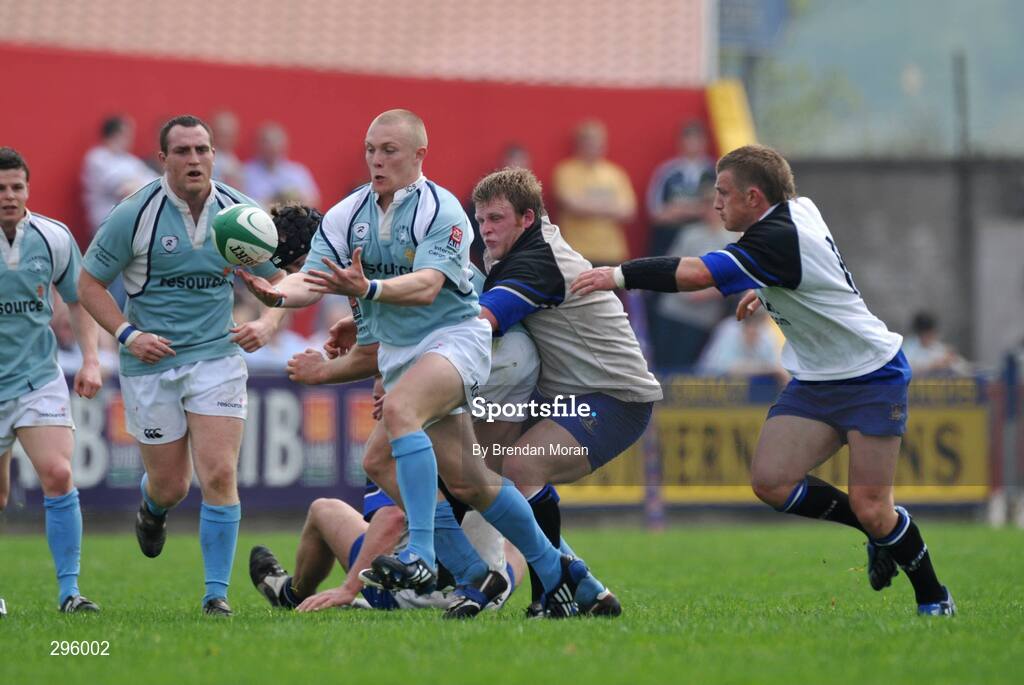 11 May 2008; Keith Earls, Garryowen, in action against Jeremy Manning, Cork Constitution. AIB All-Ireland League Division 1 Final, Cork Constitution v Garryowen, Musgrave Park, Cork. Picture credit: Brendan Moran / SPORTSFILE