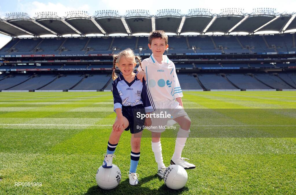 15 May 2008; TV3 has announced its GAA Line-up at Croke Park for Championship Season 2008. All live matches will be hosted by Matt Cooper and he will be joined in the studio by three expert panelists for each match. In addition to the live matches, TV3 will also broadcast a new Thursday prime time magazine show \\\"Championship Throw-In\\\", starting on May 29th. Pictured at the announcement are Kaci Somers Digby, left, age 6, and Evan Somers, age 9. Croke Park, Dublin. Picture credit: Stephen McCarthy / SPORTSFILE *** Local Caption ***