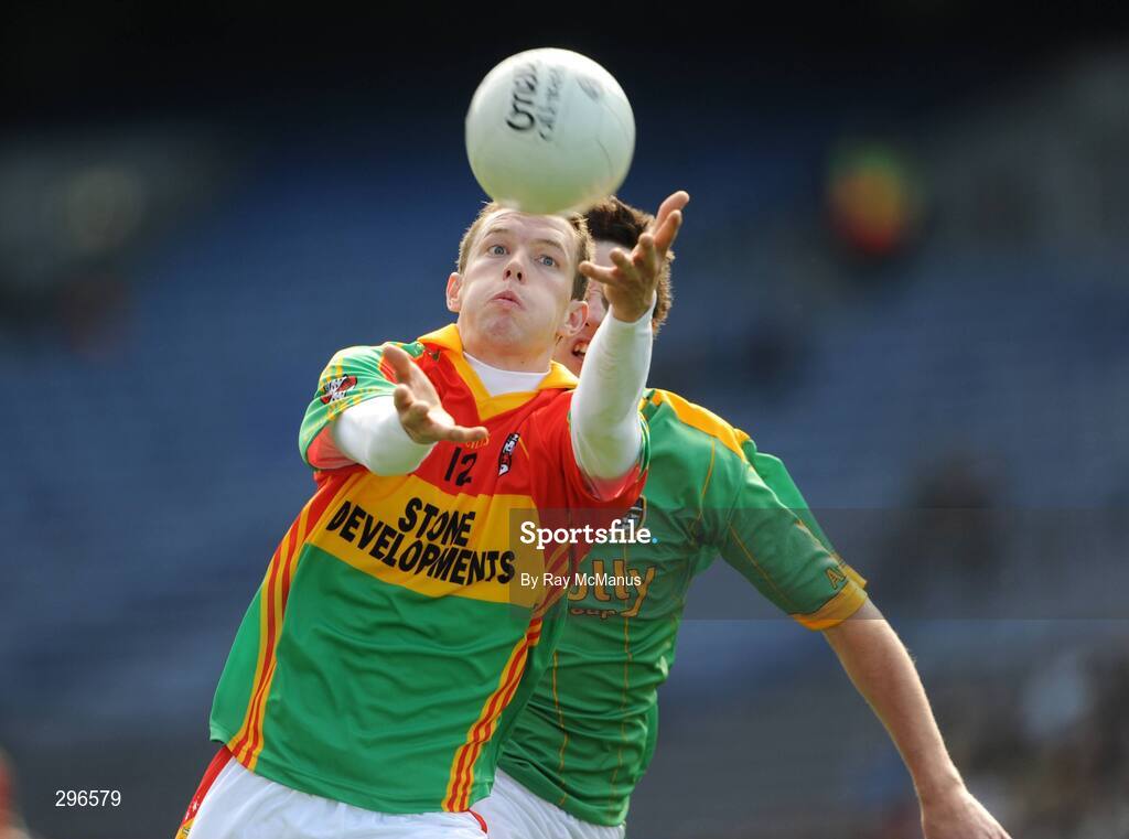 18 May 2008; Brian Murphy, Carlow, in action against Eoin Harrington, Meath. GAA Football Leinster Senior Championship 1st Round, Meath v Carlow, Croke Park, Dublin. Picture credit: Ray McManus / SPORTSFILE