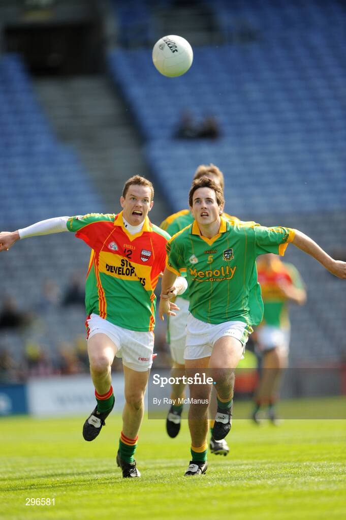 18 May 2008; Brian Murphy, Carlow, in action against Eoin Harrington, Meath. GAA Football Leinster Senior Championship 1st Round, Meath v Carlow, Croke Park, Dublin. Picture credit: Ray McManus / SPORTSFILE