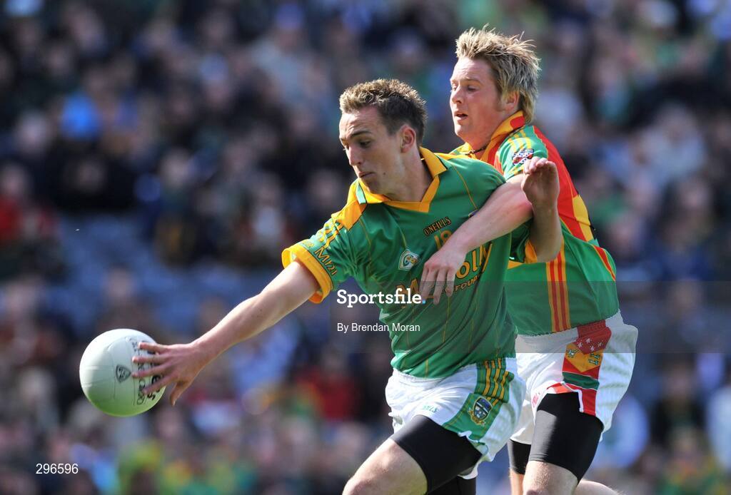 18 May 2008; Graham Reilly, Meath, in action against Joe Roche, Carlow. GAA Football Leinster Senior Championship 1st Round, Meath v Carlow, Croke Park, Dublin. Picture credit: Brendan Moran / SPORTSFILE