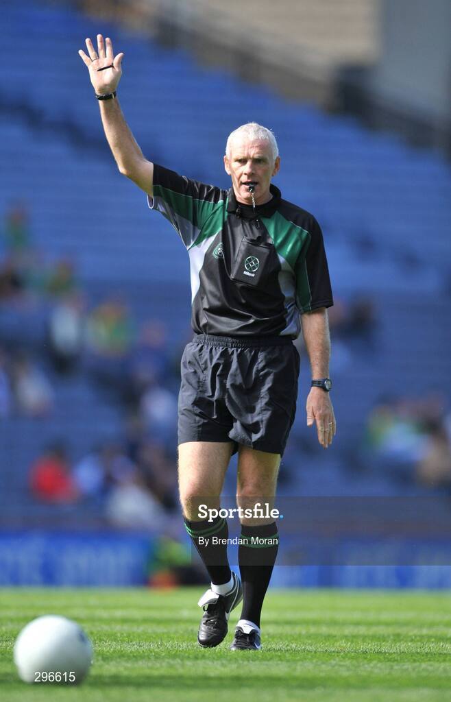 18 May 2008; Gerry Kinneavy, Referee. GAA Football Leinster Senior Championship 1st Round, Meath v Carlow, Croke Park, Dublin. Picture credit: Brendan Moran / SPORTSFILE
