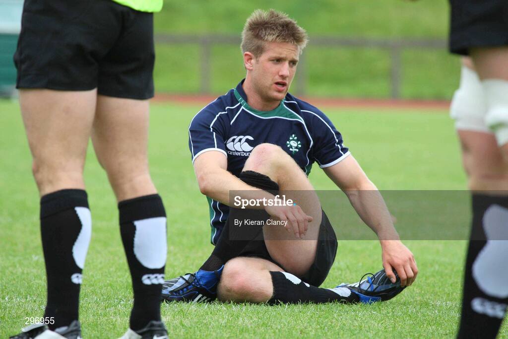 19 May 2008; Ireland's Luke Fitzgerald during squad training. Ireland rugby squad training, University of Limerick, Limerick. Picture credit: Kieran Clancy / SPORTSFILE