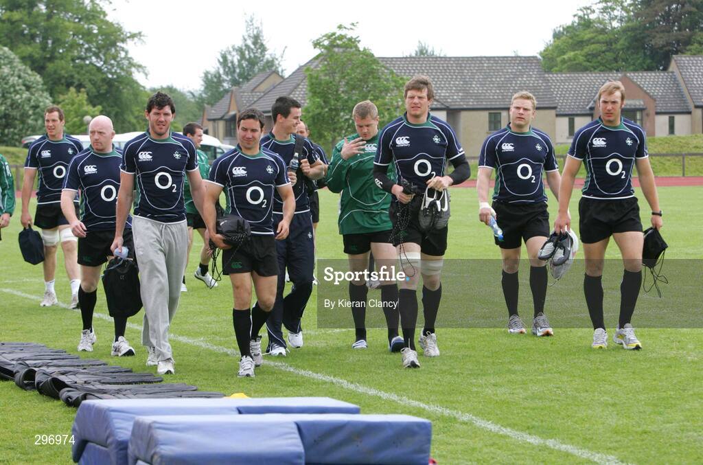 19 May 2008; The Ireland squad arrive for training. Ireland rugby squad training, University of Limerick, Limerick. Picture credit: Kieran Clancy / SPORTSFILE