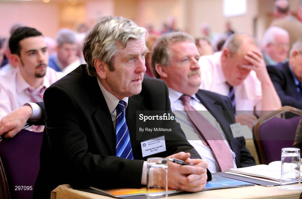 11 April 2008; Pat Fitzgerald, Secretary of the Clare County Board, at the 2008 GAA Annual Congress. Radisson Hotel, Ballincar, Sligo. Picture credit: Ray McManus / SPORTSFILE