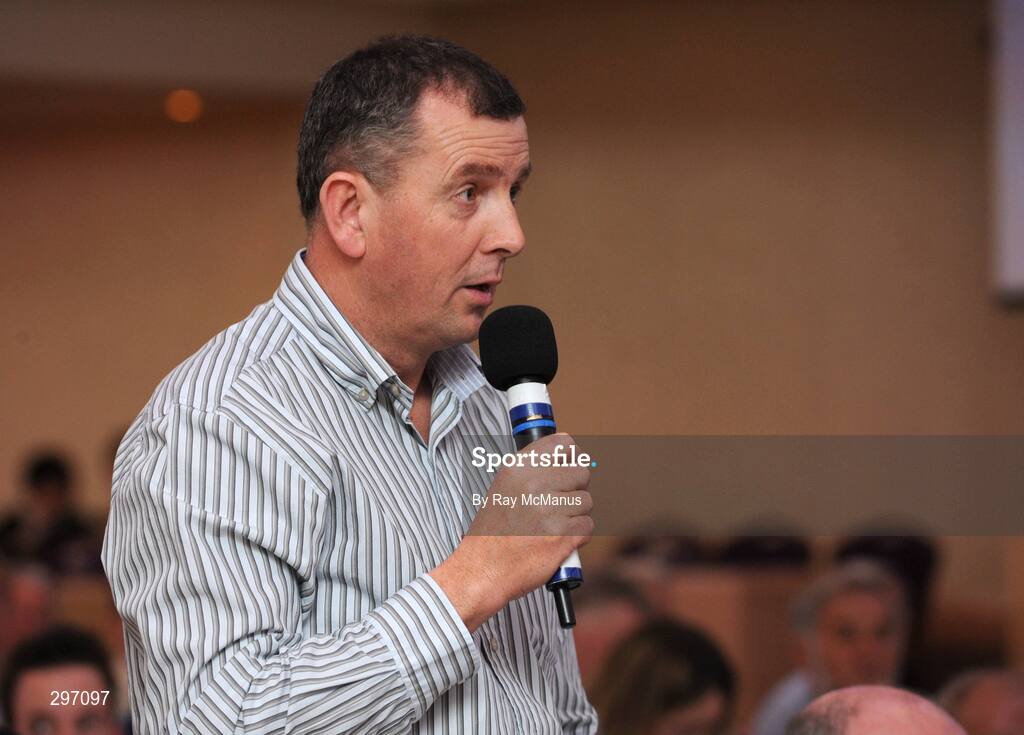 11 April 2008; Dublin County Board Chief Executive John Costello speaking at the 2008 GAA Annual Congress. Radisson Hotel, Ballincar, Sligo. Picture credit: Ray McManus / SPORTSFILE