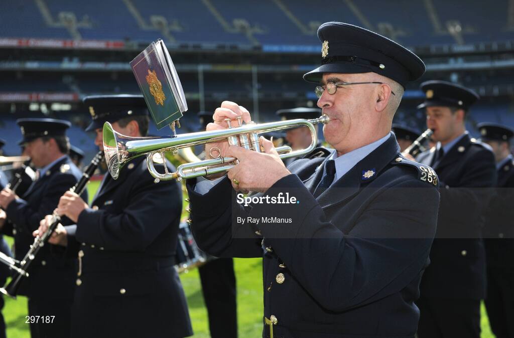 18 May 2008; The Band of An Garda Siochana entartain the patrons before the game. GAA Football Leinster Senior Championship 1st Round, Meath v Carlow, Croke Park, Dublin. Picture credit: Ray McManus / SPORTSFILE