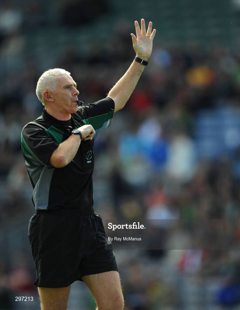 18 May 2008; Referee Gerry Kinneavy. GAA Football Leinster Senior Championship 1st Round, Meath v Carlow, Croke Park, Dublin. Picture credit: Ray McManus / SPORTSFILE