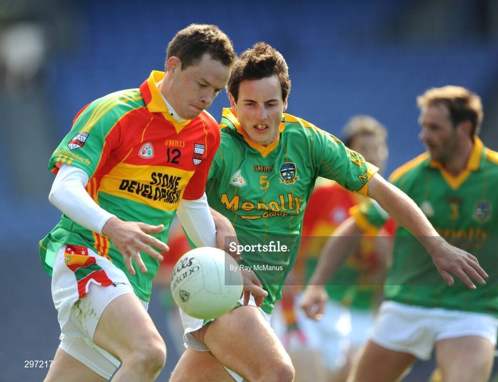 18 May 2008; Brian Murphy, Carlow, in action against Eoin Harrington, Meath. GAA Football Leinster Senior Championship 1st Round, Meath v Carlow, Croke Park, Dublin. Picture credit: Ray McManus / SPORTSFILE