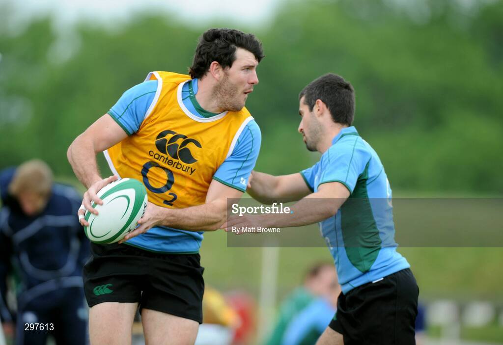 21 May 2008; Shane Horgan in action against Frank Murphy during Ireland rugby squad training. University of Limerick. Picture credit: Matt Browne / SPORTSFILE