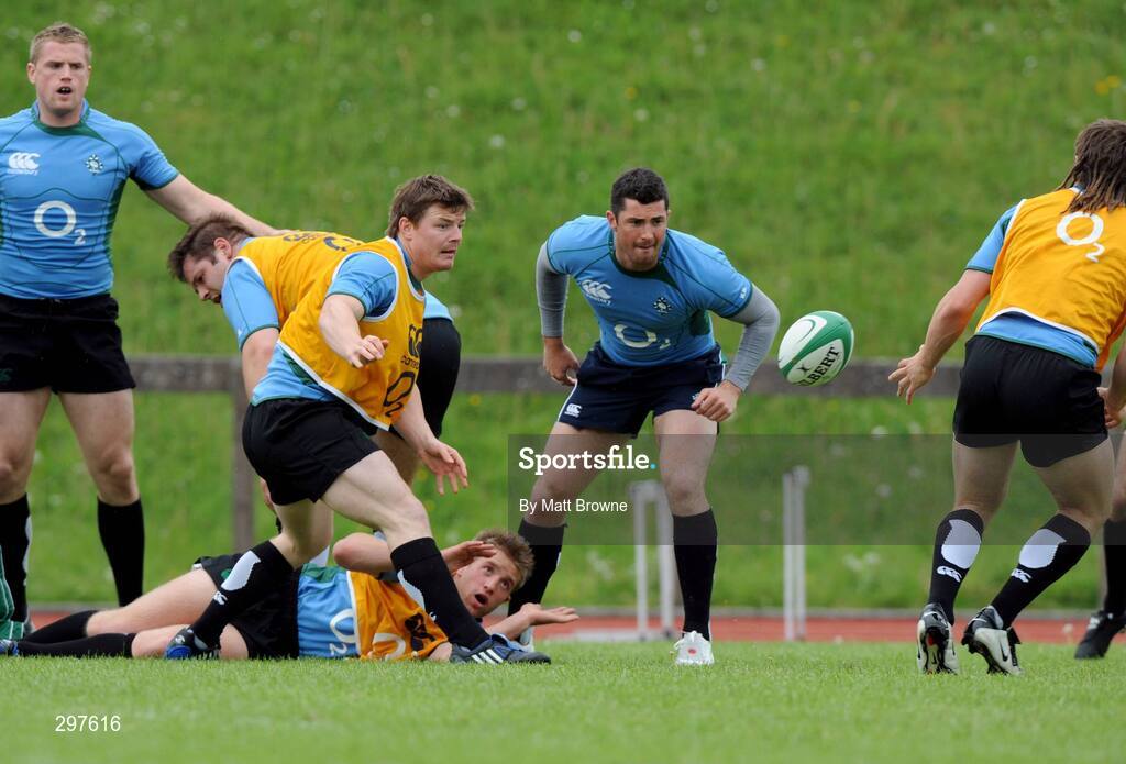 21 May 2008; Brian O'Briscoll in action during Ireland rugby squad training. University of Limerick. Picture credit: Matt Browne / SPORTSFILE