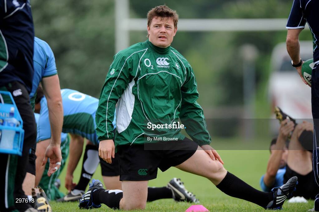 21 May 2008; Brian O'Driscoll during Ireland rugby squad training. University of Limerick. Picture credit: Matt Browne / SPORTSFILE