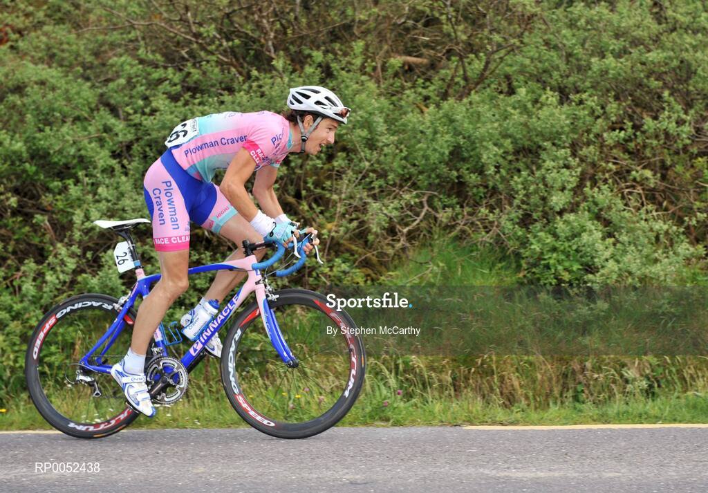 22 May 2008; Eventual stage winner Simon Richardson, Plowman Craven, leads the race to the summit of Barnageehy, Co. Cork. FBD Insurance Ras 2008 - Stage 5, Tralee - Skibbereen. Picture credit: Stephen McCarthy / SPORTSFILE