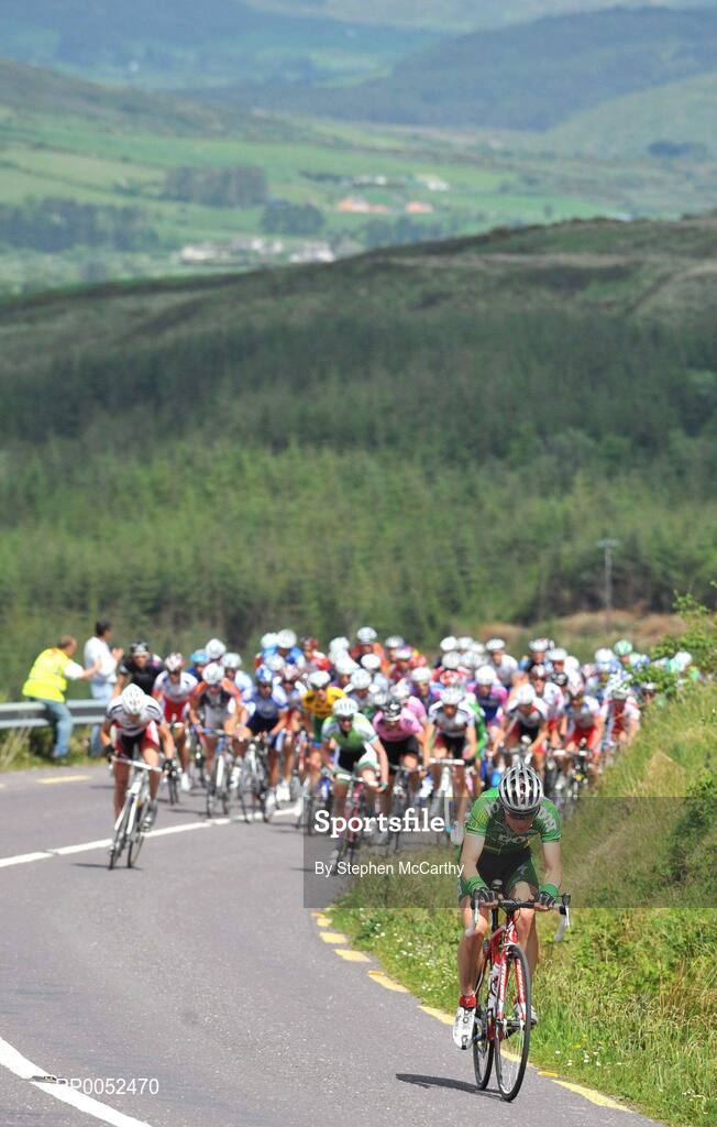 22 May 2008; Benny de Schrooder, An Post sponsored Sean Kelly team, leads the peloton during the race. FBD Insurance Ras 2008 - Stage 5, Tralee - Skibbereen. Picture credit: Stephen McCarthy / SPORTSFILE