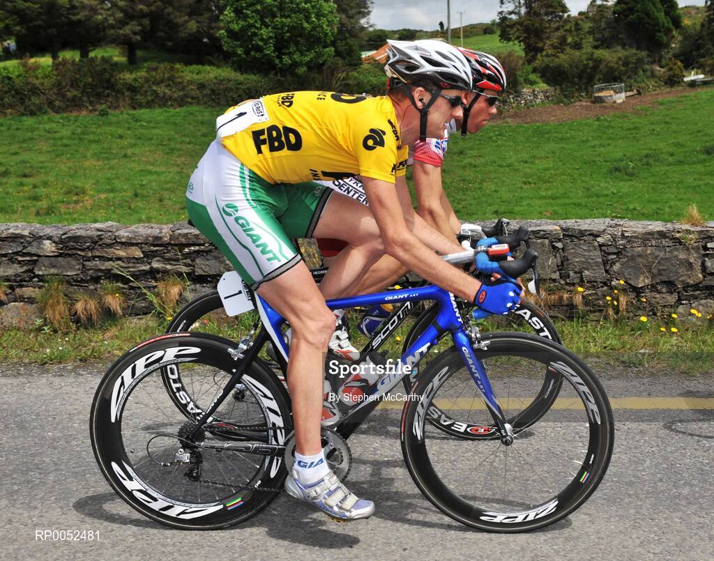 22 May 2008; Race leader David McCann, Irish National team. FBD Insurance Ras 2008 - Stage 5, Tralee - Skibbereen. Picture credit: Stephen McCarthy / SPORTSFILE