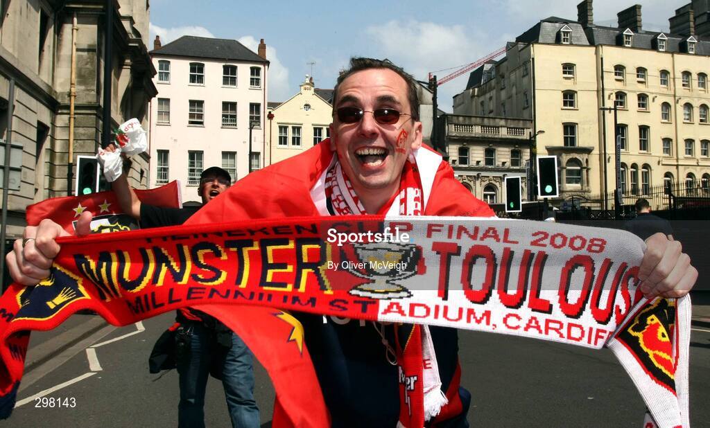24 May 2008; Munster fan Geoghegan James, from Limerick, before the game. Heineken Cup Final, Munster v Toulouse, Millennium Stadium, Cardiff, Wales. Picture credit: Oliver McVeigh / SPORTSFILE