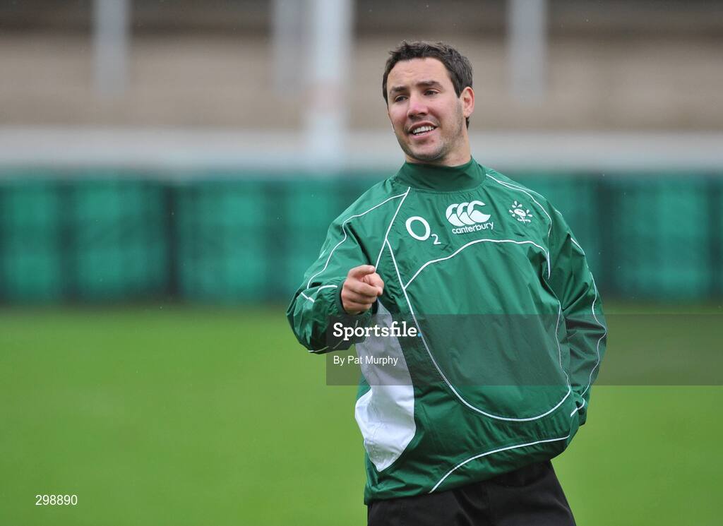 26 May 2008; Ireland's Paddy Wallace during squad training. Ireland rugby squad training, Captain's run, Kingsholm, Gloucester, England. Picture credit: Pat Murphy / SPORTSFILE *** Local Caption ***