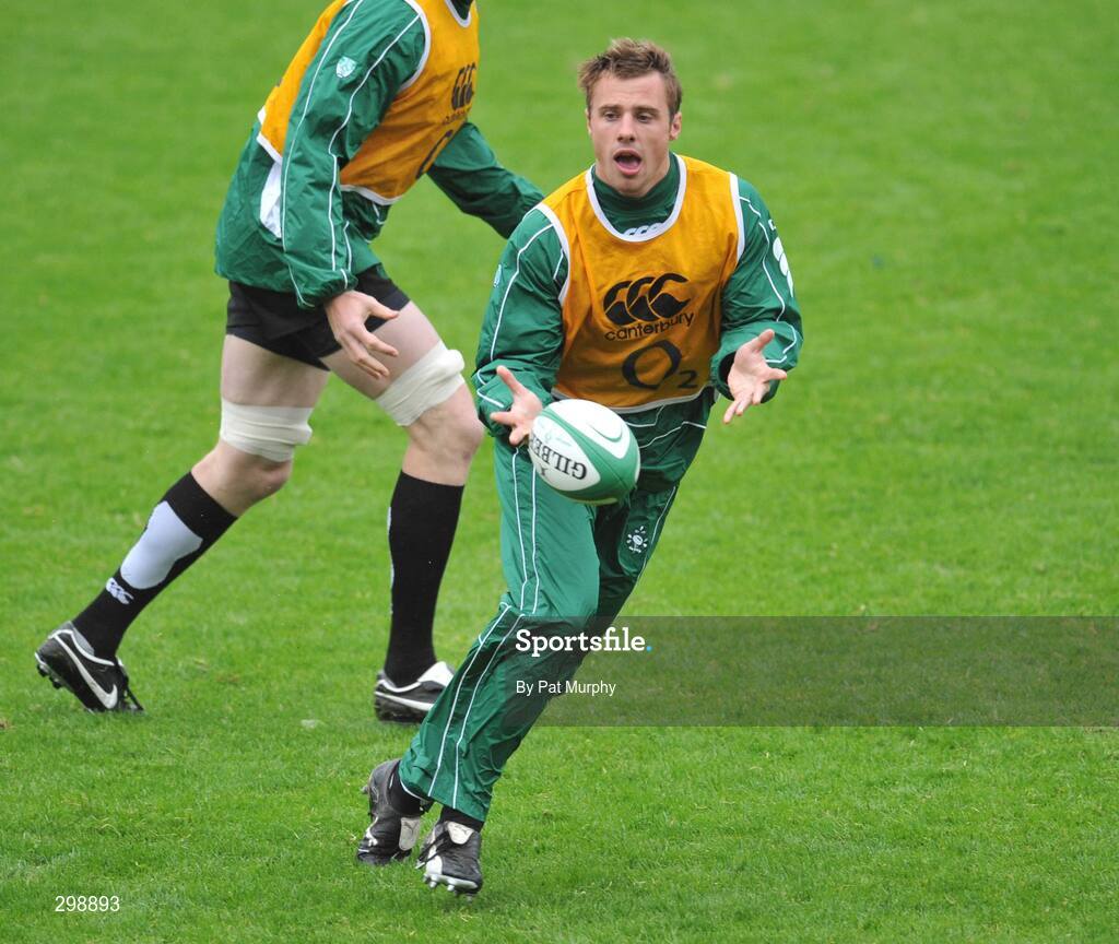 26 May 2008; Ireland's Tommy Bowe during squad training. Ireland rugby squad training, Captain's run, Kingsholm, Gloucester, England. Picture credit: Pat Murphy / SPORTSFILE *** Local Caption ***